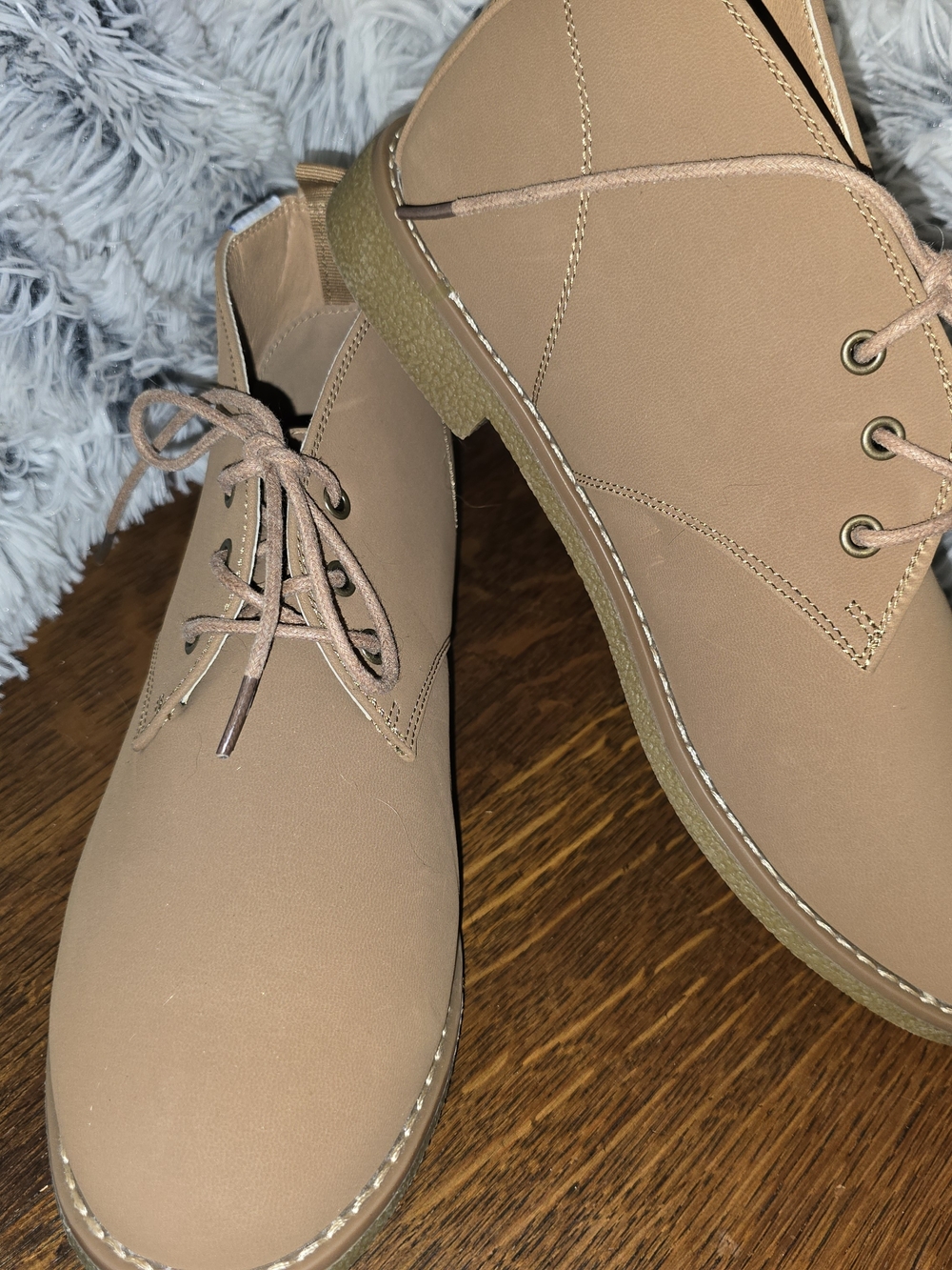 Women's Tan Ankle Booties - Classic Lace-Up Booties